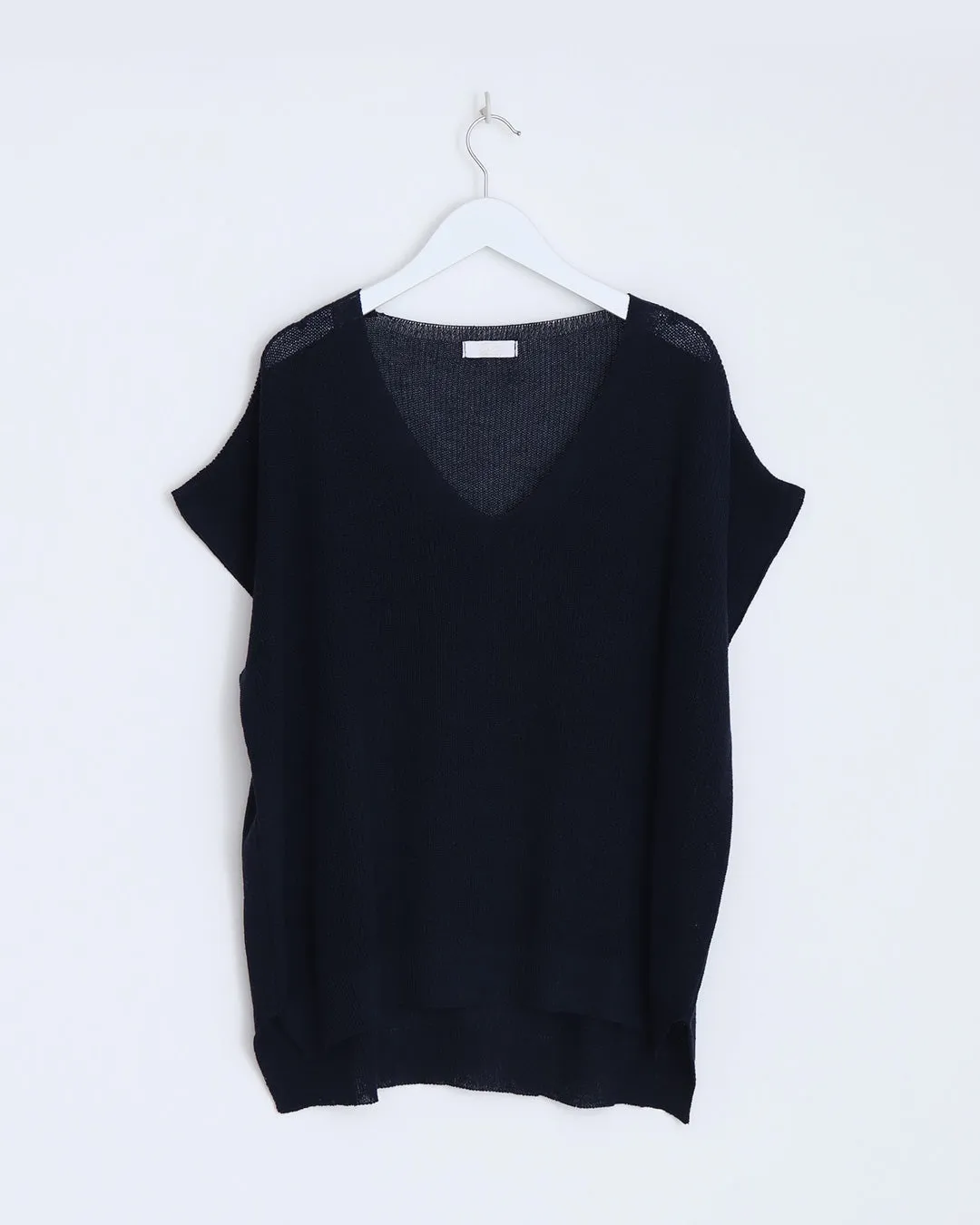 Ingrid V-Neck Tank Top - Navy