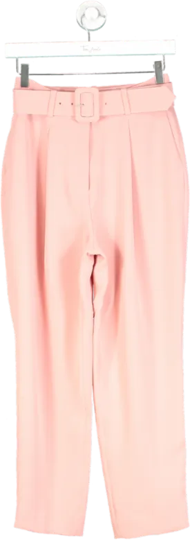 LK Bennett Pink Tabitha Belted Trousers UK 6
