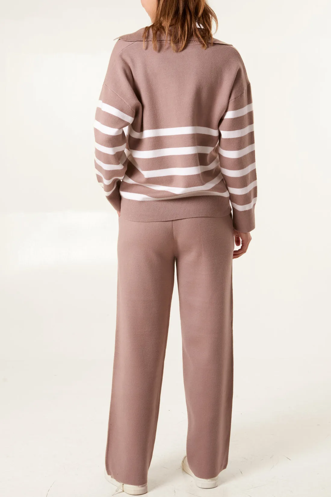 Louisa Trousers and Jumper Loungewear Set Mocha
