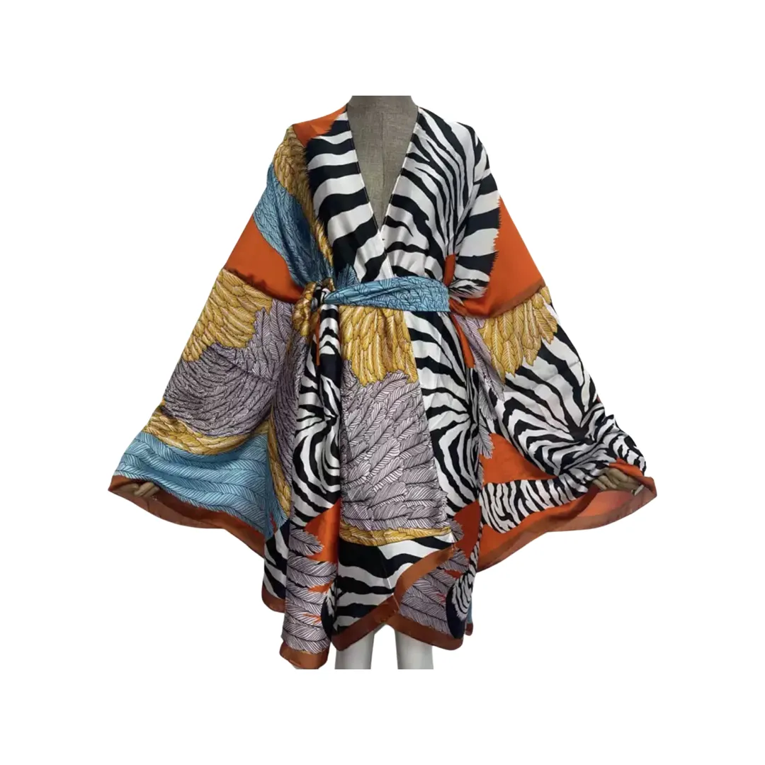 Luxe Kimono Cardigan Orange