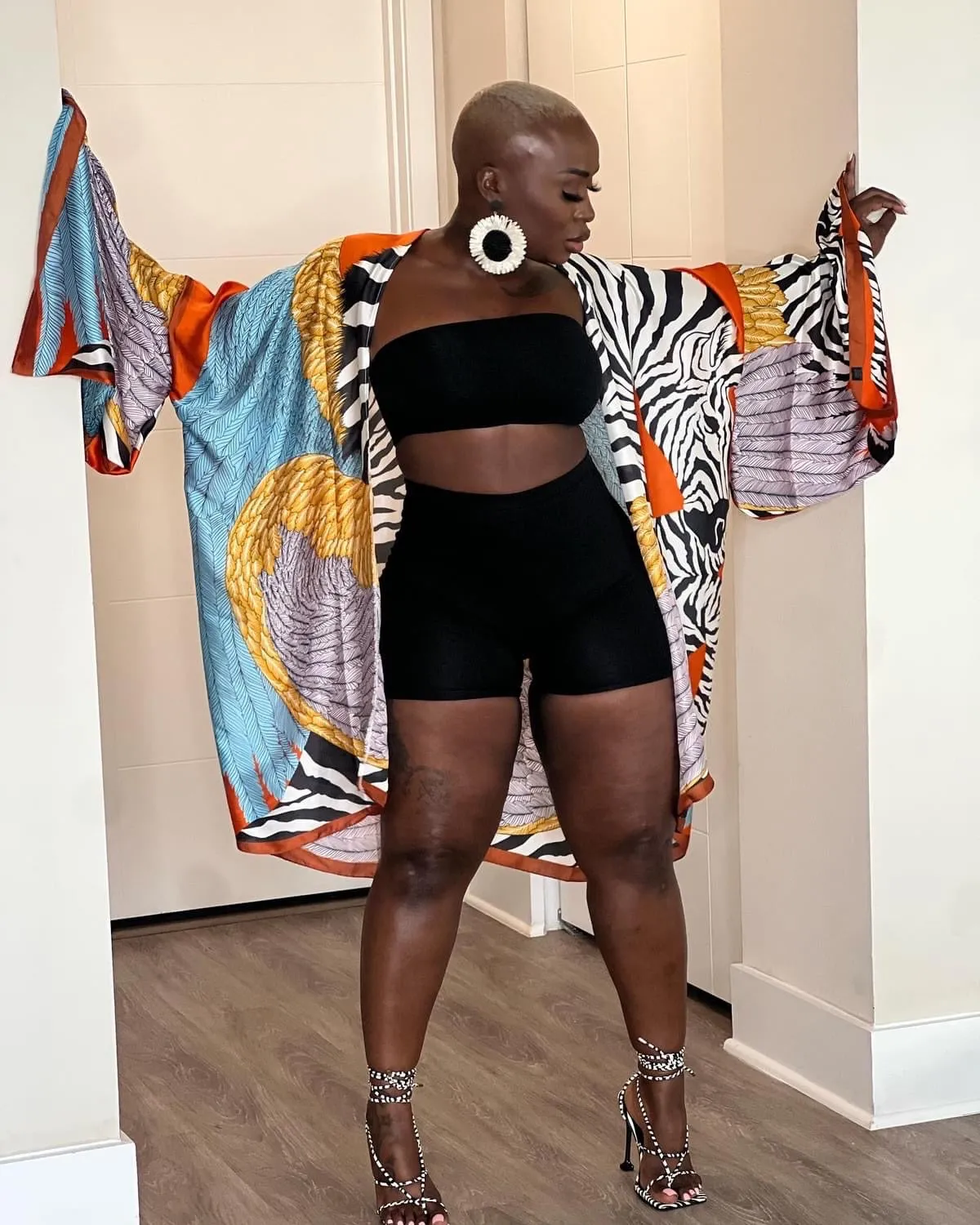 Luxe Kimono Cardigan Orange