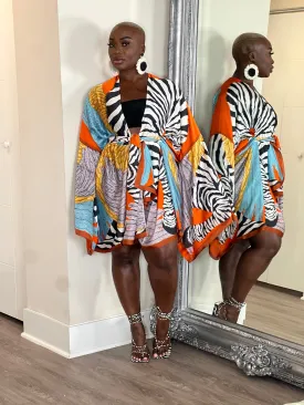 Luxe Kimono Cardigan Orange