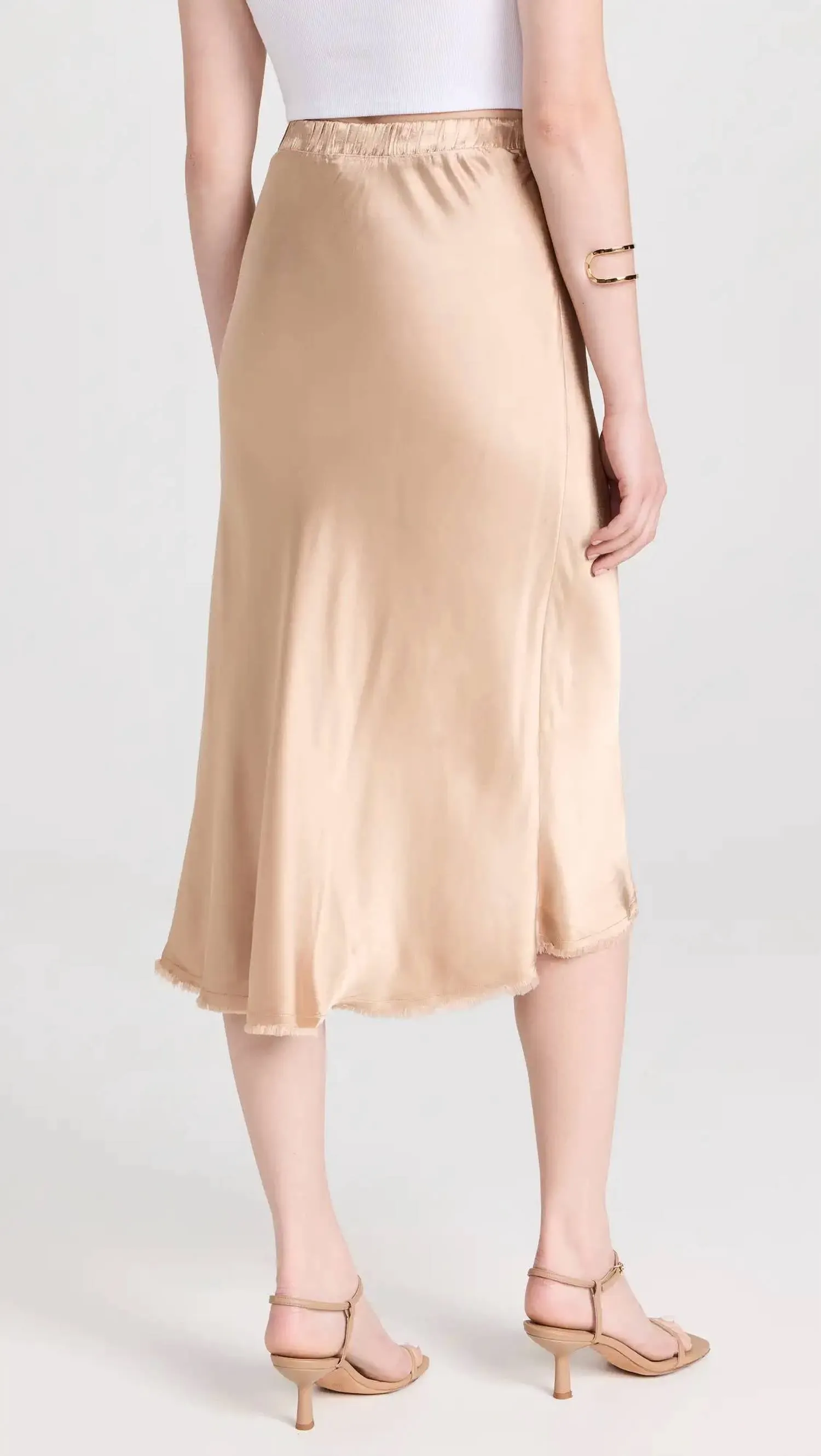 Mabel Bias Skirt In Cafe Au Lait