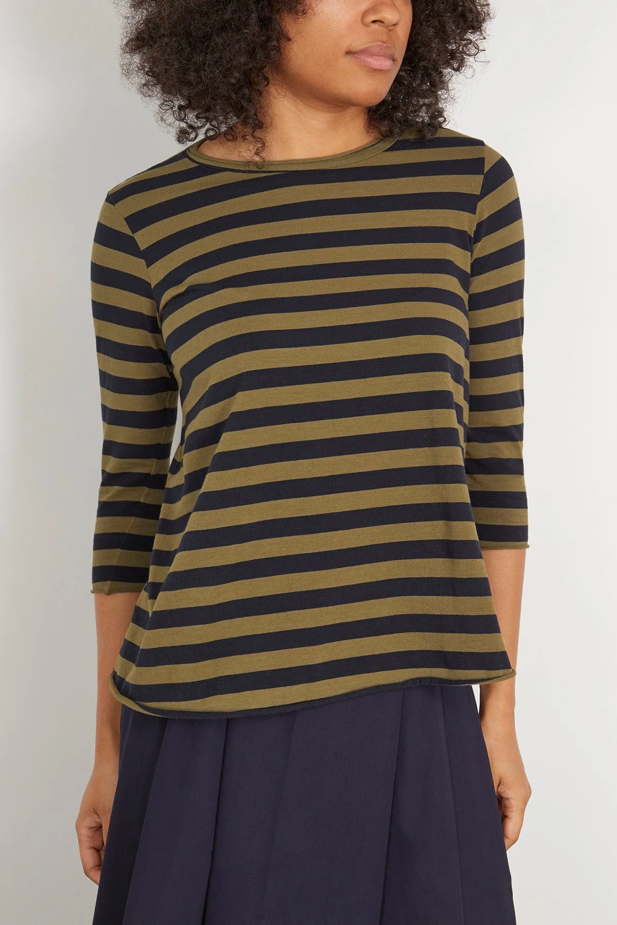 Maglia Jeppe Striped Jersey in Olive