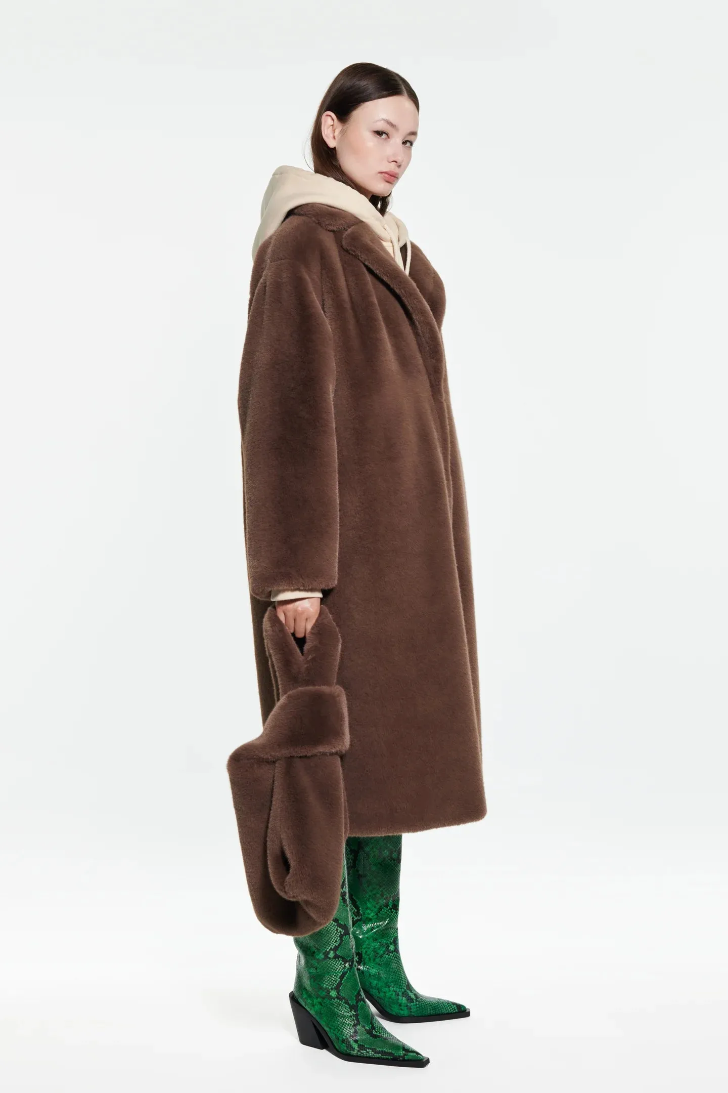 Maria Coat - Mole Brown