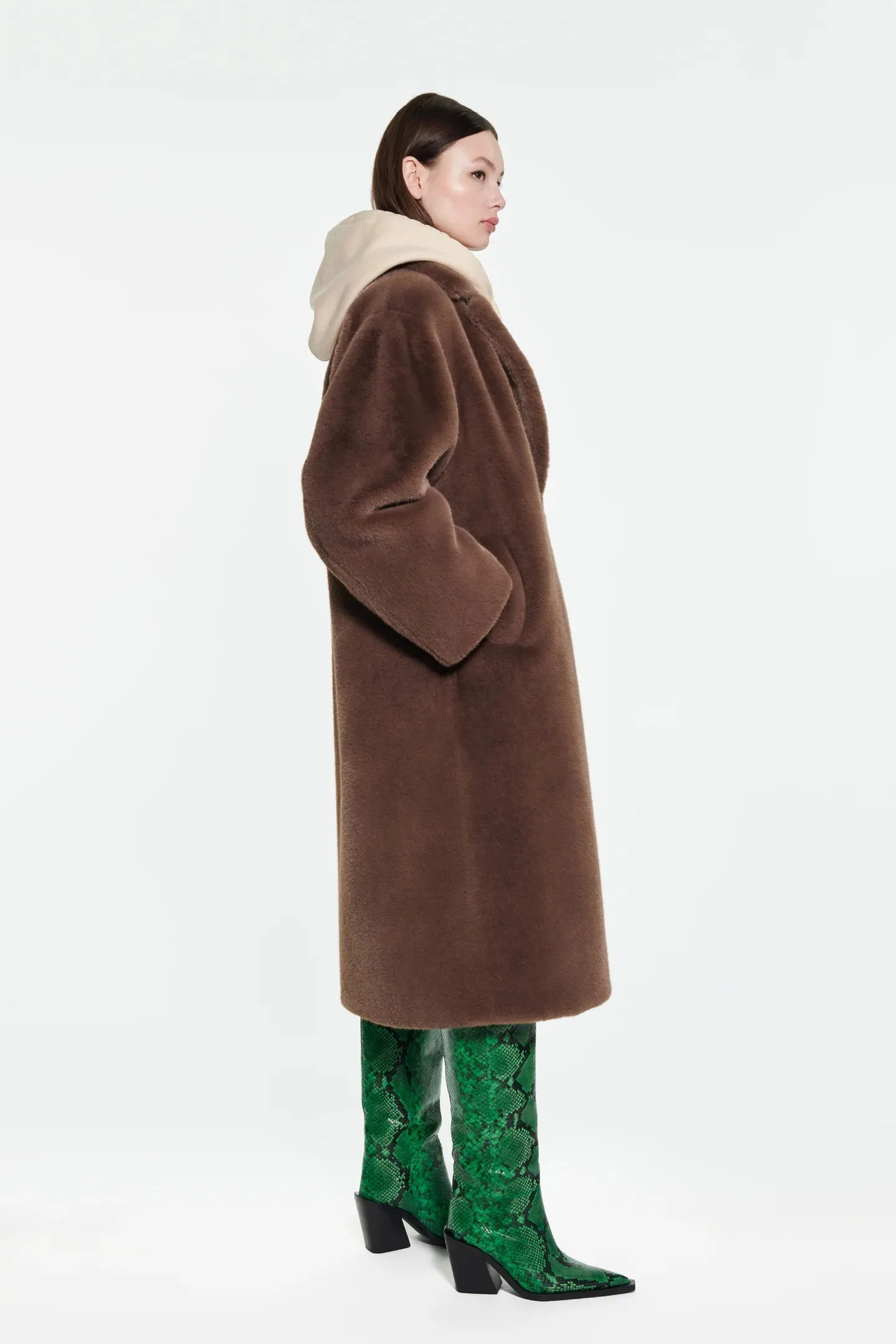 Maria Coat - Mole Brown