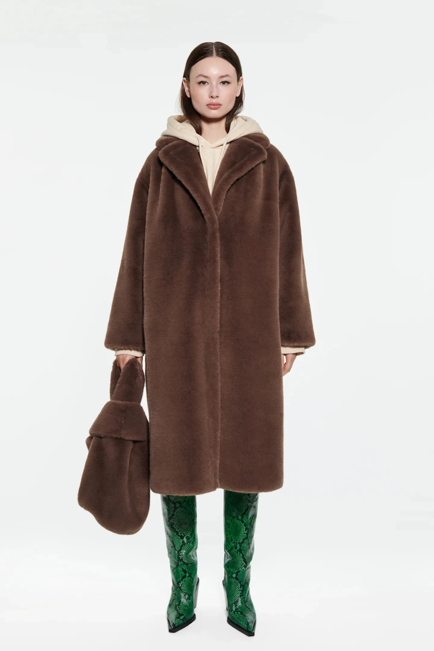 Maria Coat - Mole Brown