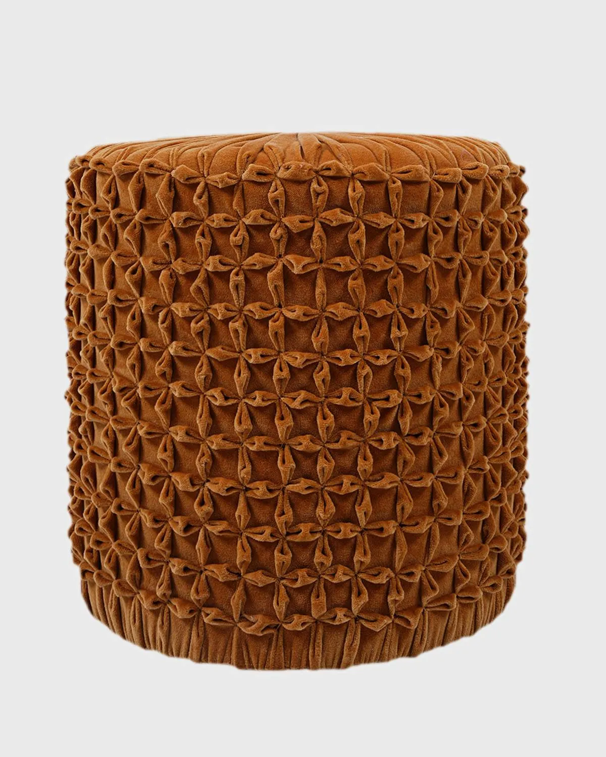Mila Velvet Orange Stool