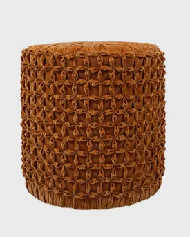 Mila Velvet Orange Stool