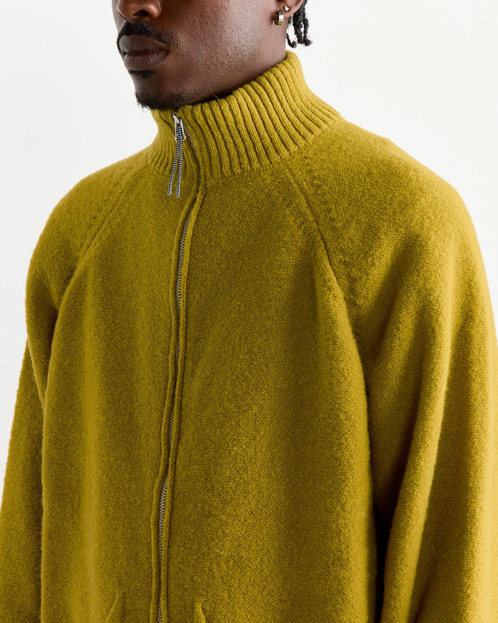 Mohair Cardigan in Yellow