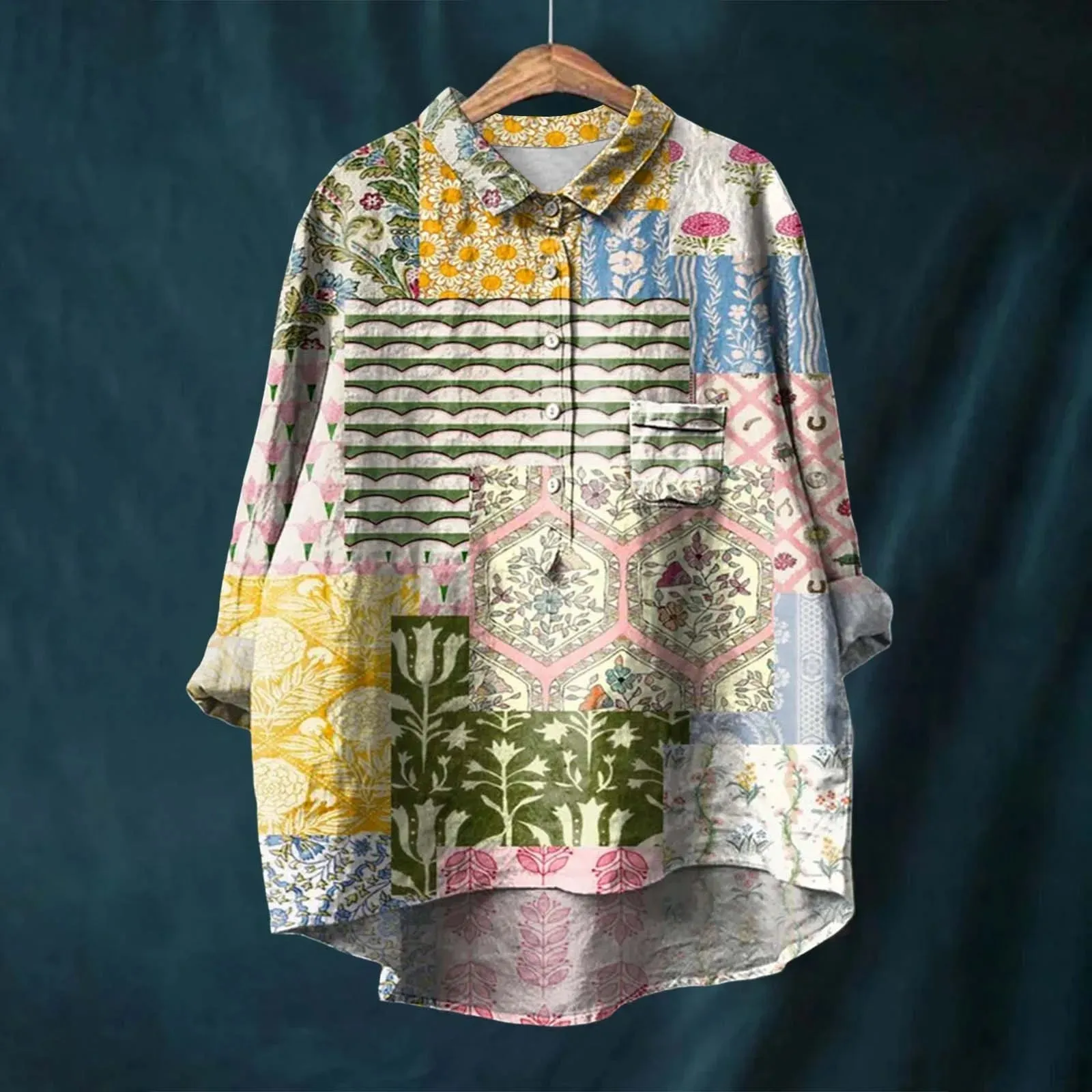 Natacia | Elegant Floral Shirt