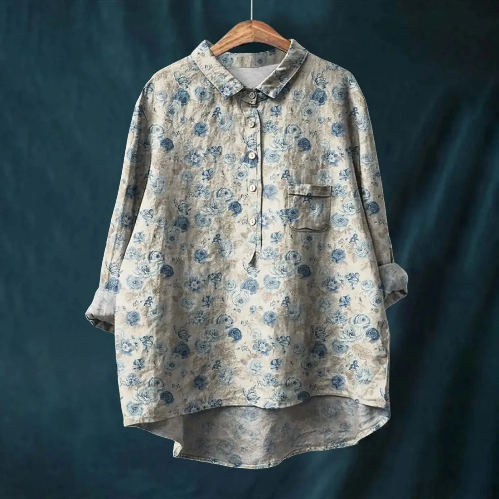 Natacia | Elegant Floral Shirt