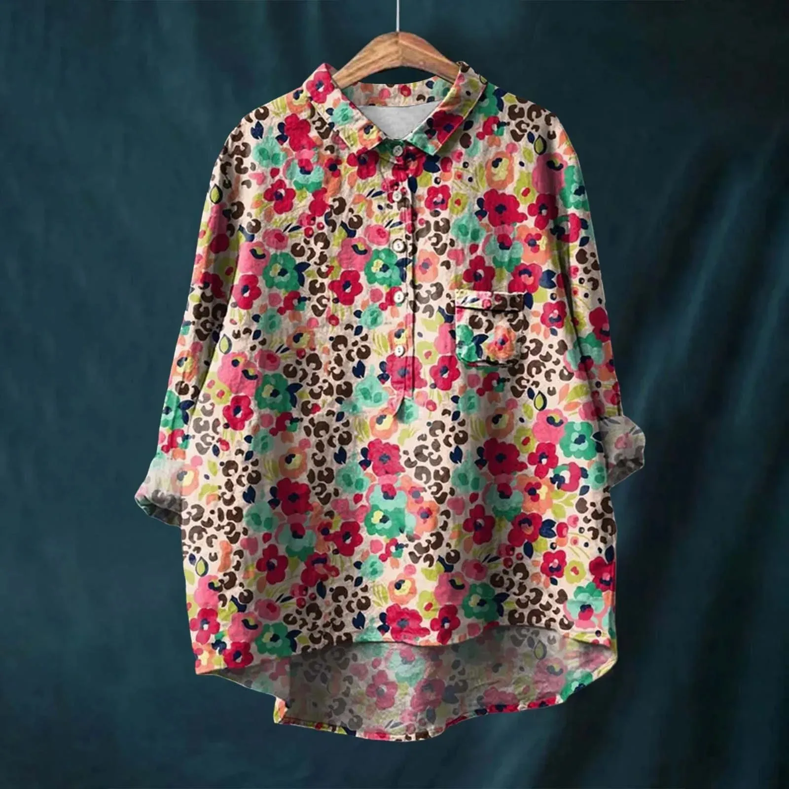 Natacia | Elegant Floral Shirt