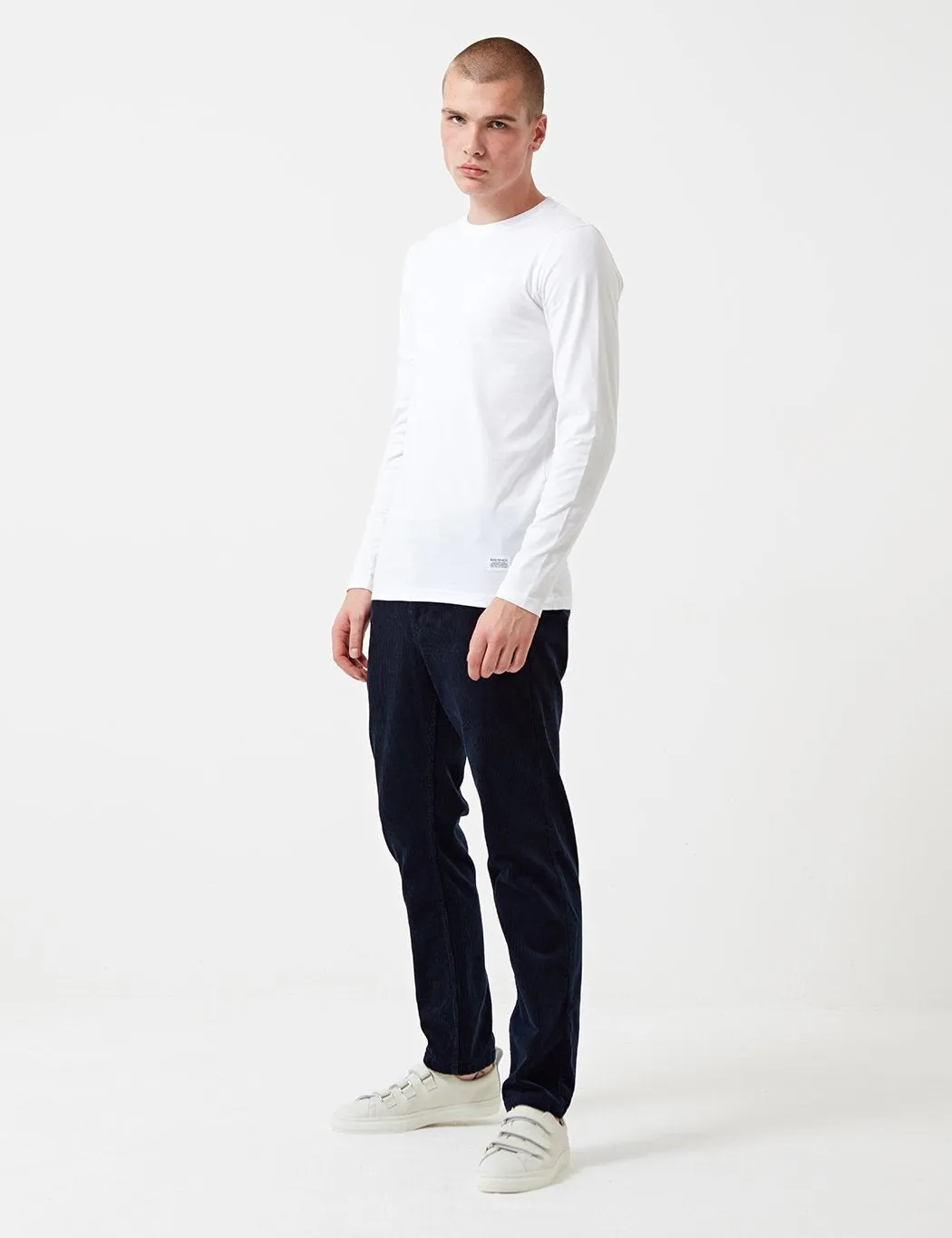 Norse Projects Niels Standard Long Sleeve T-Shirt - White