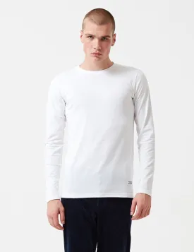 Norse Projects Niels Standard Long Sleeve T-Shirt - White