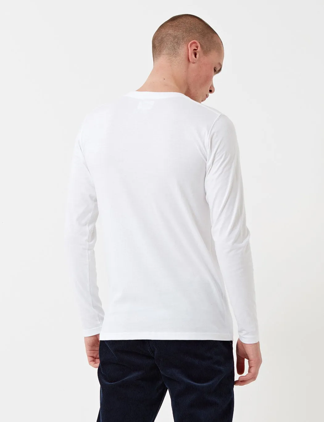 Norse Projects Niels Standard Long Sleeve T-Shirt - White