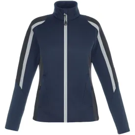 North End Women's Classic Navy Strike Colorblock Fleece Jacket