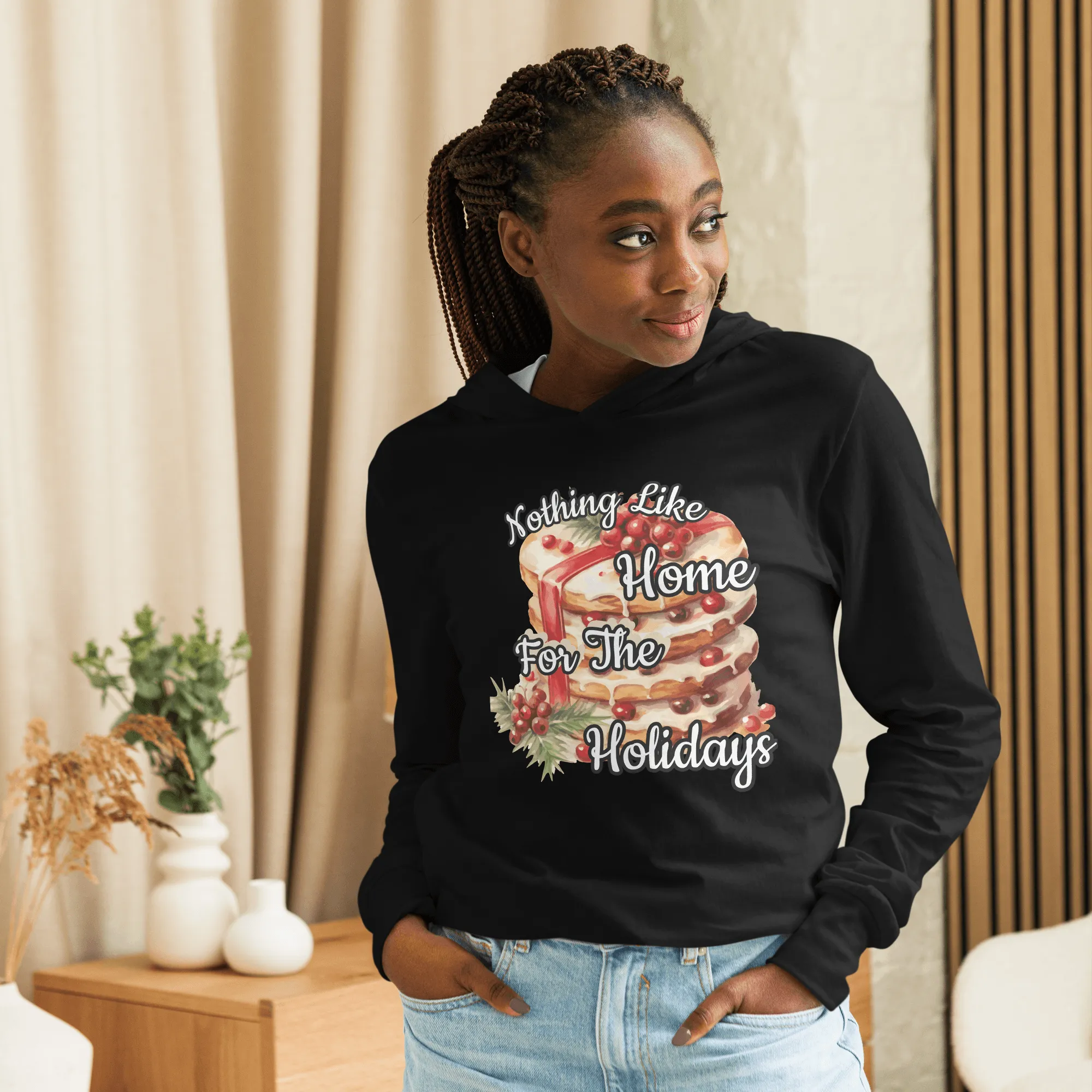 Nothing Like Home Hooded long-sleeve tee