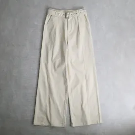 off-white belted design flare pants