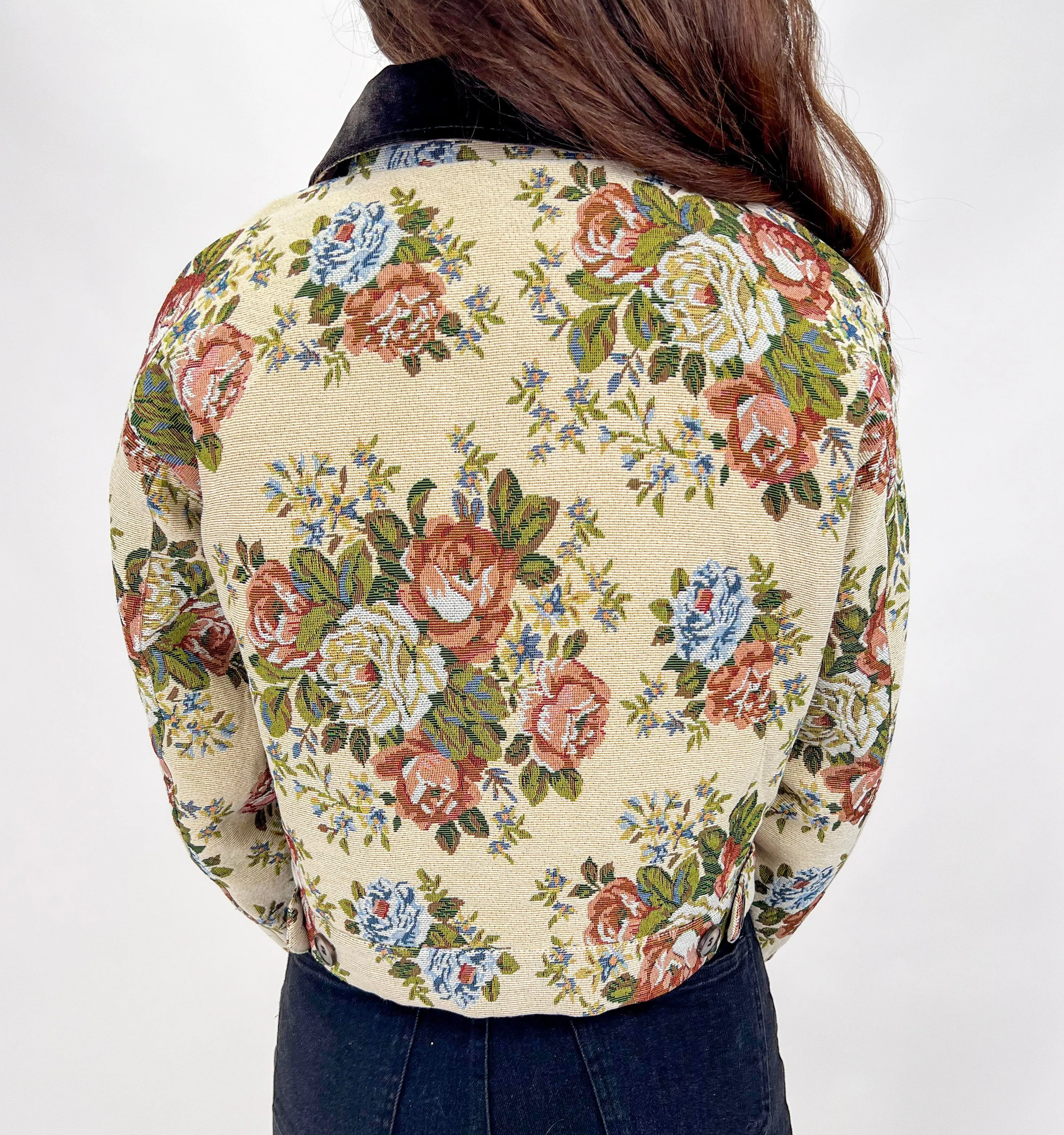 ONE SWEET DAY TAPESTRY CROPPED JACKET