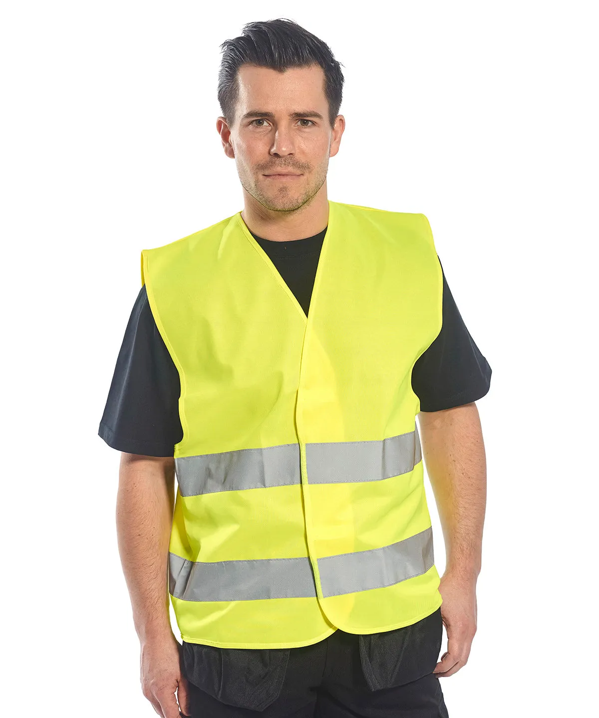 Orange - Hi-vis two-band vest (C474)