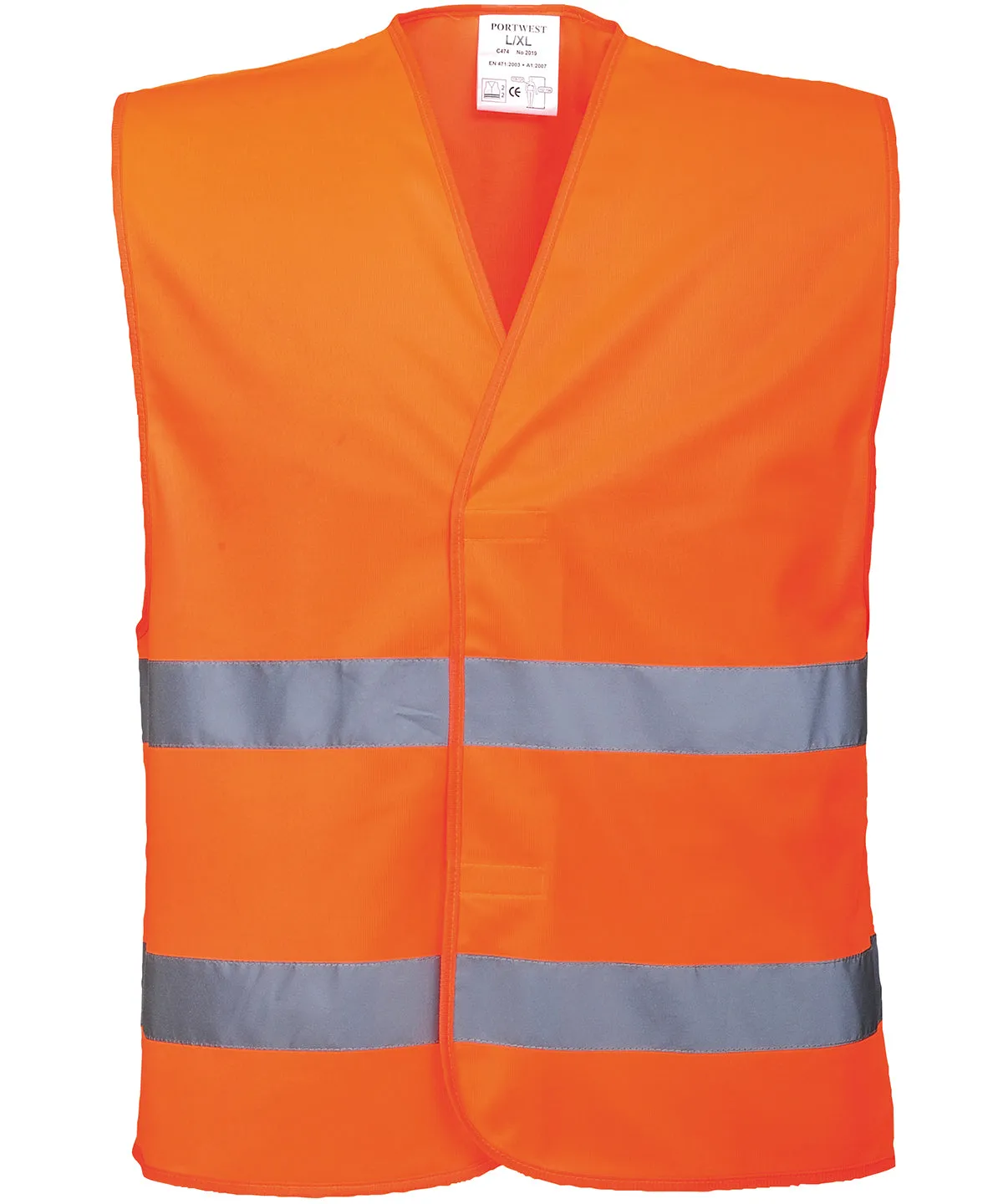 Orange - Hi-vis two-band vest (C474)