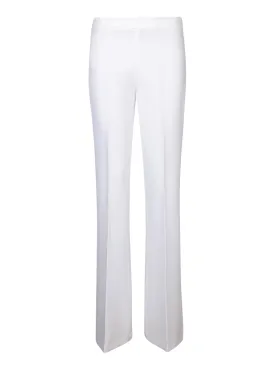 Paola flared trousers white
