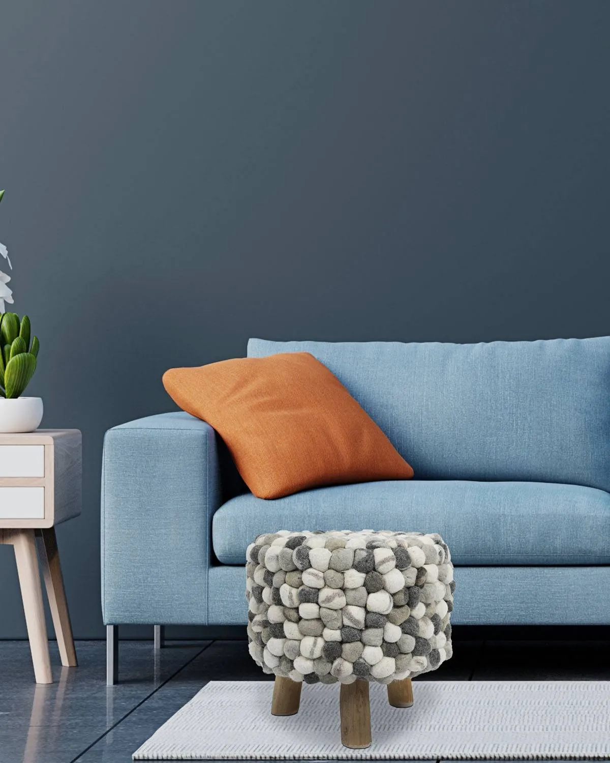 Pebble Grey Stool