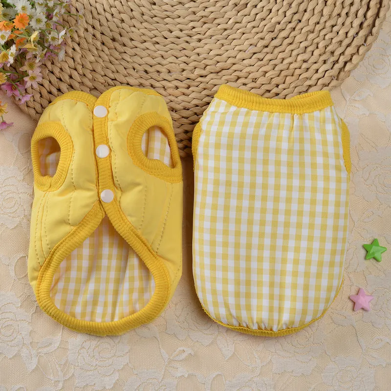 Pet Clothing 2024 | New Autumn Double-Sided Warm Dog & Cat Clothes | Teddy Small Dog Autumn & Winter Wear