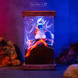 Pokemon Cyndaquil Night Light, Desk Decoration, Bedroom, Handmade, Perfect for Gifting