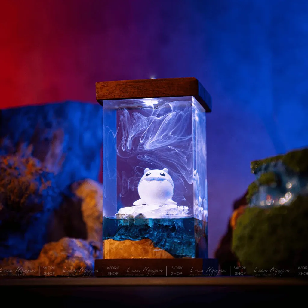 Pokemon Spheal Night Light, Desk Decoration, Handmade for Bedroom, Perfect as a Gift