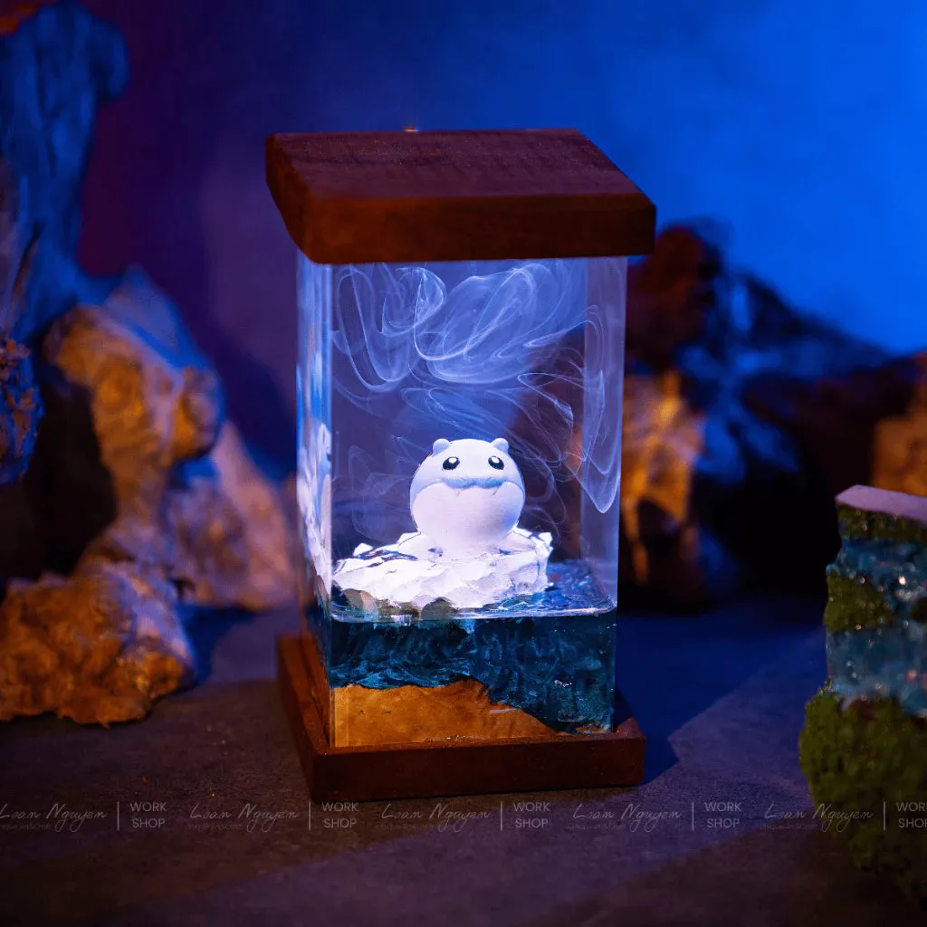 Pokemon Spheal Night Light, Desk Decoration, Handmade for Bedroom, Perfect as a Gift