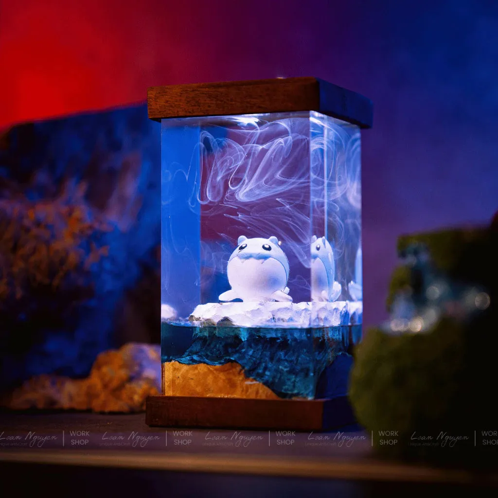 Pokemon Spheal Night Light, Desk Decoration, Handmade for Bedroom, Perfect as a Gift