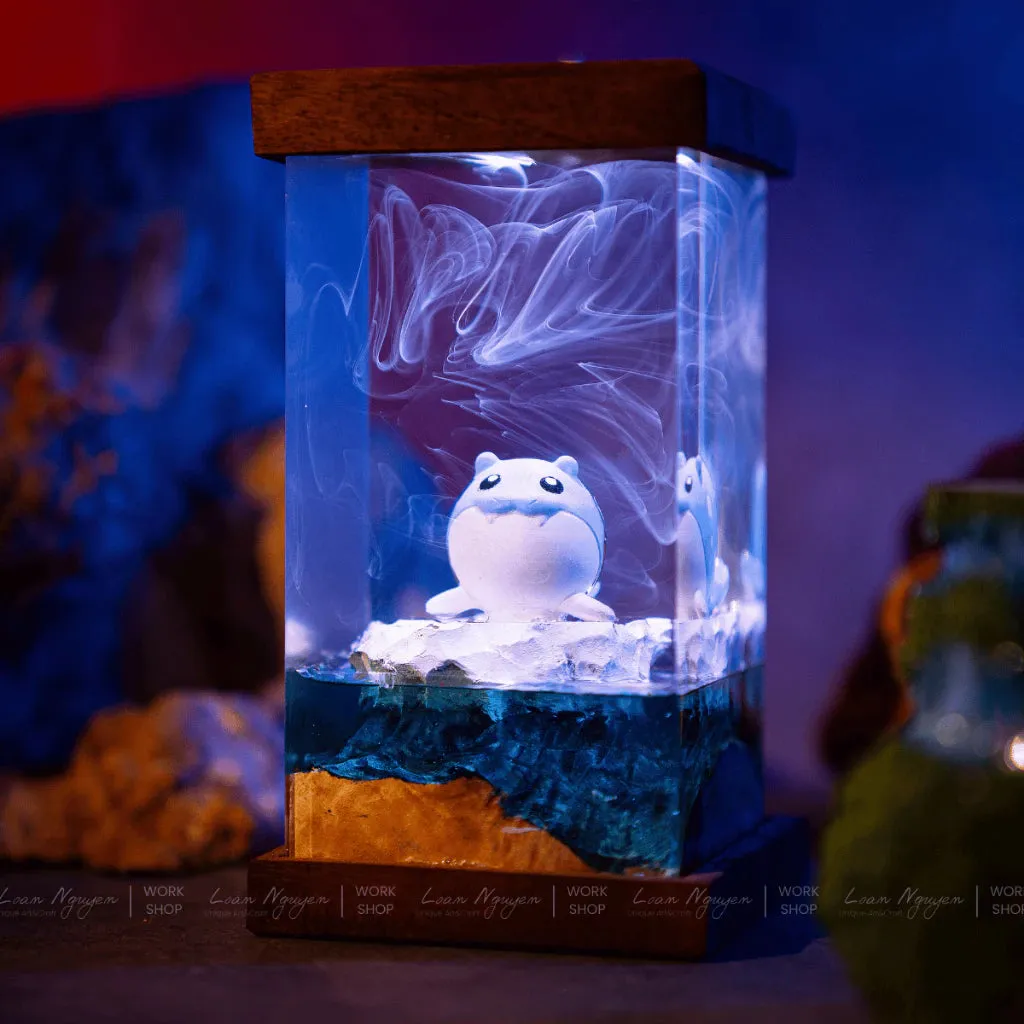Pokemon Spheal Night Light, Desk Decoration, Handmade for Bedroom, Perfect as a Gift