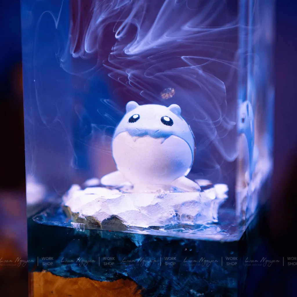 Pokemon Spheal Night Light, Desk Decoration, Handmade for Bedroom, Perfect as a Gift