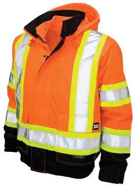 Poly Oxford 3-In-1 Safety Bomber with Fleece Liner by Tough Duck - Style S413