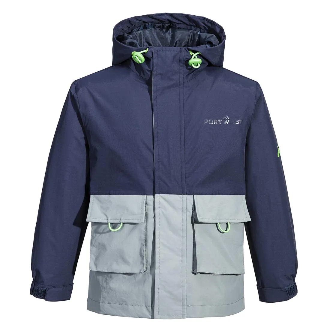 Portwest Delphi Fleece Lined Boys Rain Jacket
