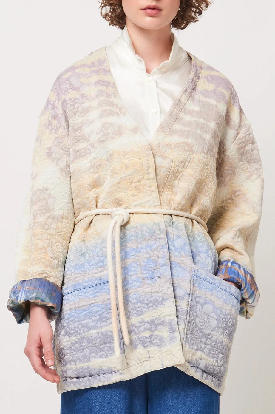 Rainbow Halo Treatment Quilted Overcoat