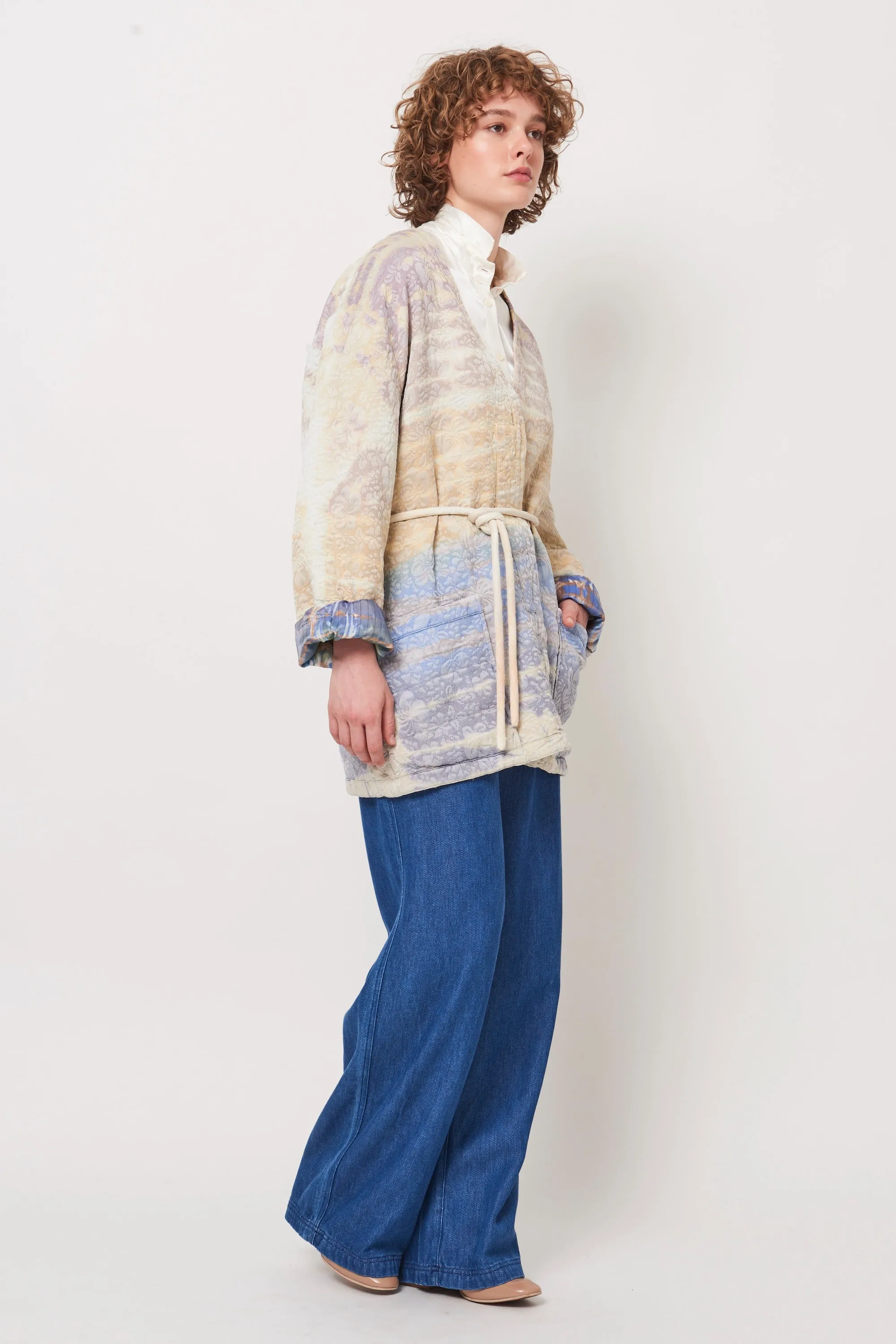 Rainbow Halo Treatment Quilted Overcoat