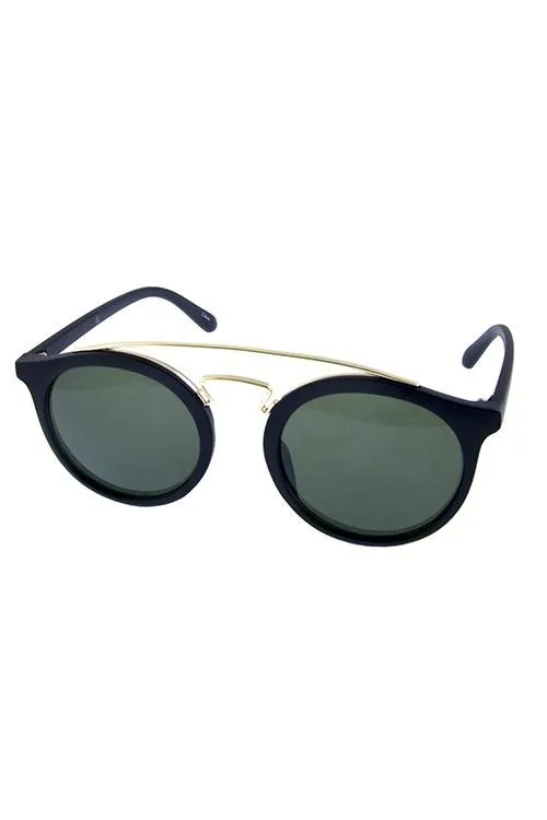 Round Reflective Sunglasses
