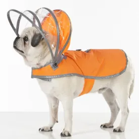 Safety Orange Dog Raincoat