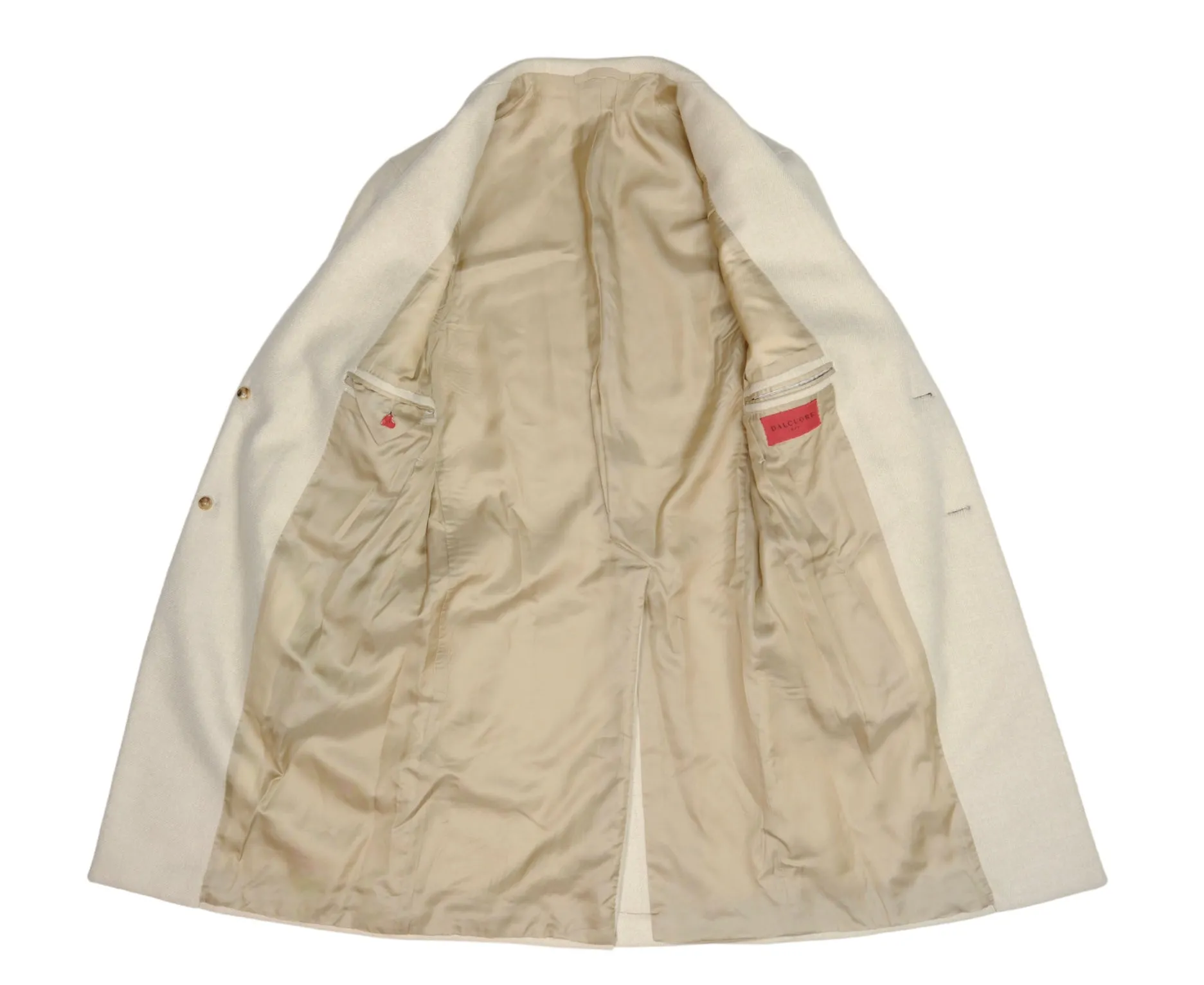 Sartoria Dalcuore - Cream Tailored Wool Overcoat 44