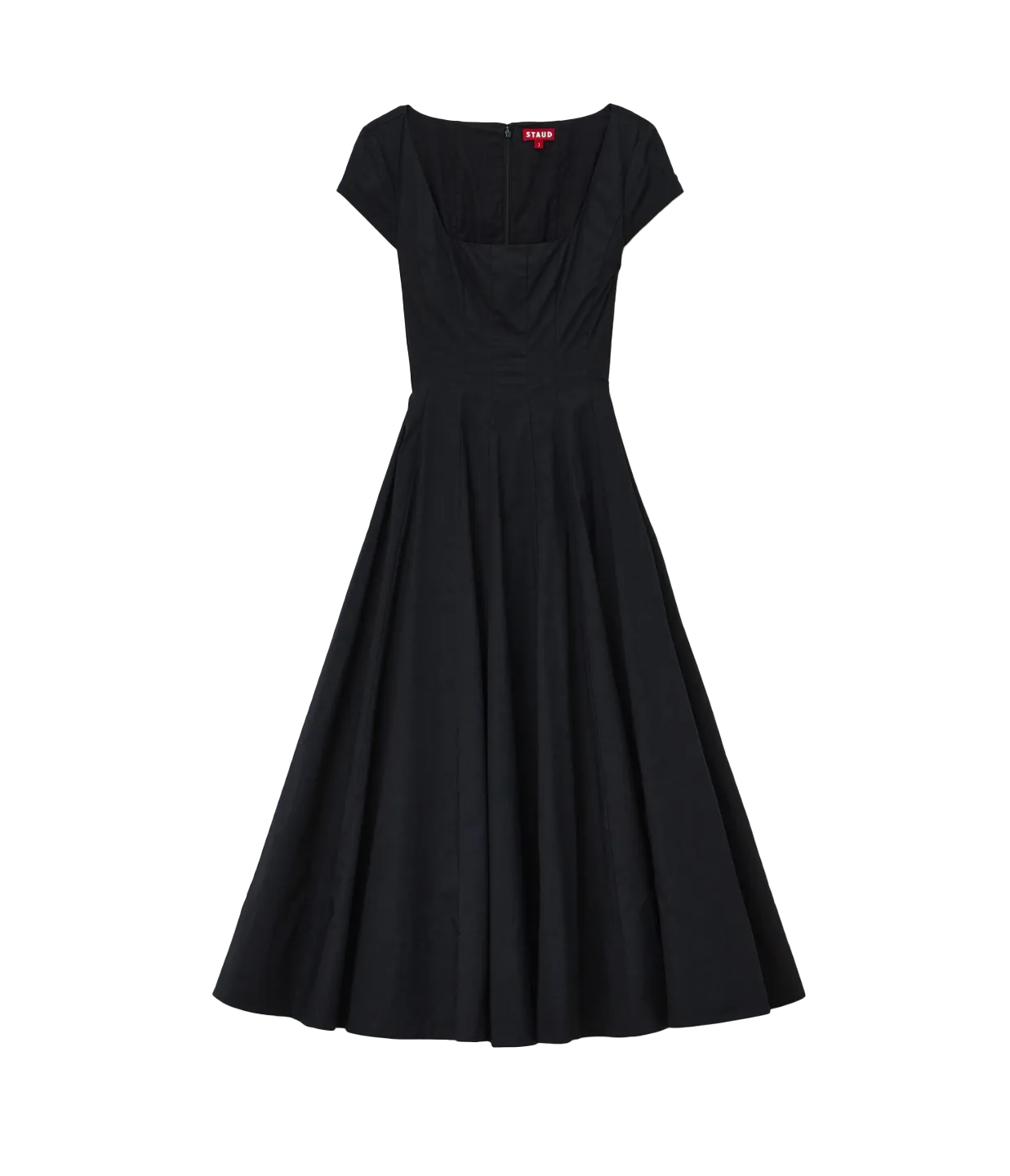 Short Sleeve Wells Dress in Black