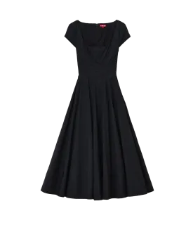 Short Sleeve Wells Dress in Black