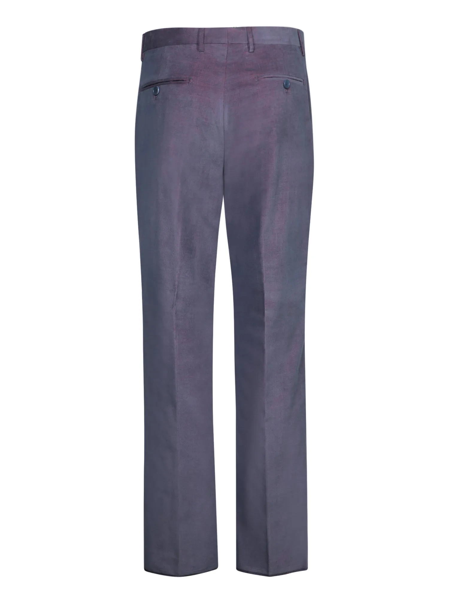 Single Pleat Blue Trousers
