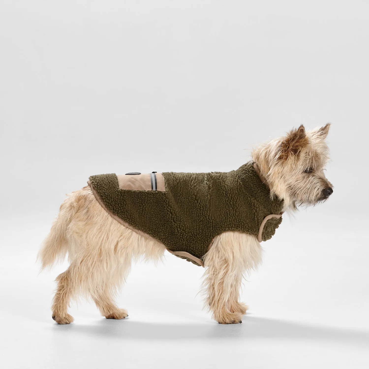 Snooza Wear – Teddy Pocket Coat – [Khaki/Fawn]