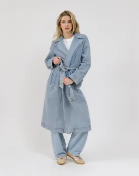 The Caitlin Denim Trench Coat