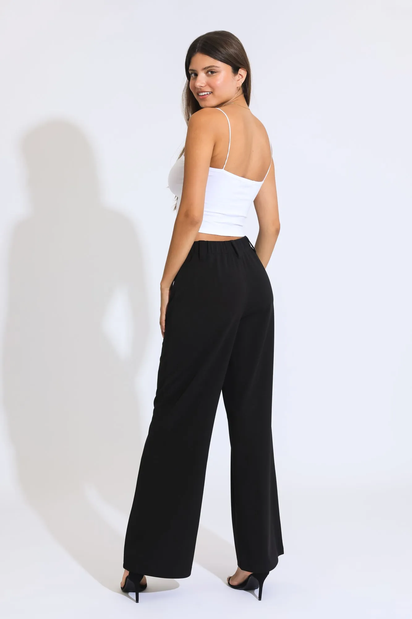 Vanessa High Rise Trousers - Black
