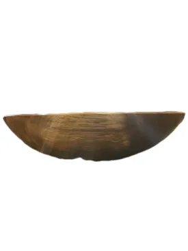 Walnut Large Flat Bowl