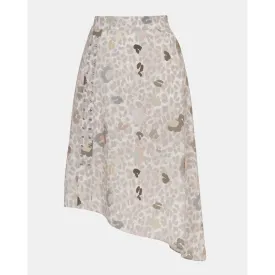 Women Wms-Waleska-Eyelet Detail Asym Midi Skirt - Dusky-Pink